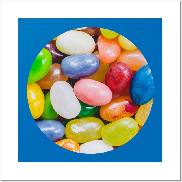 Jelly Beans Candy Photograph Circle Wall Art by love-fi